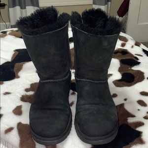 Bailey Bow UGG Black Boots